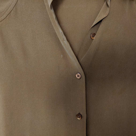 Everlane Silk Sleeveless Rust Orange Blouse, Small - Picture 8 of 8